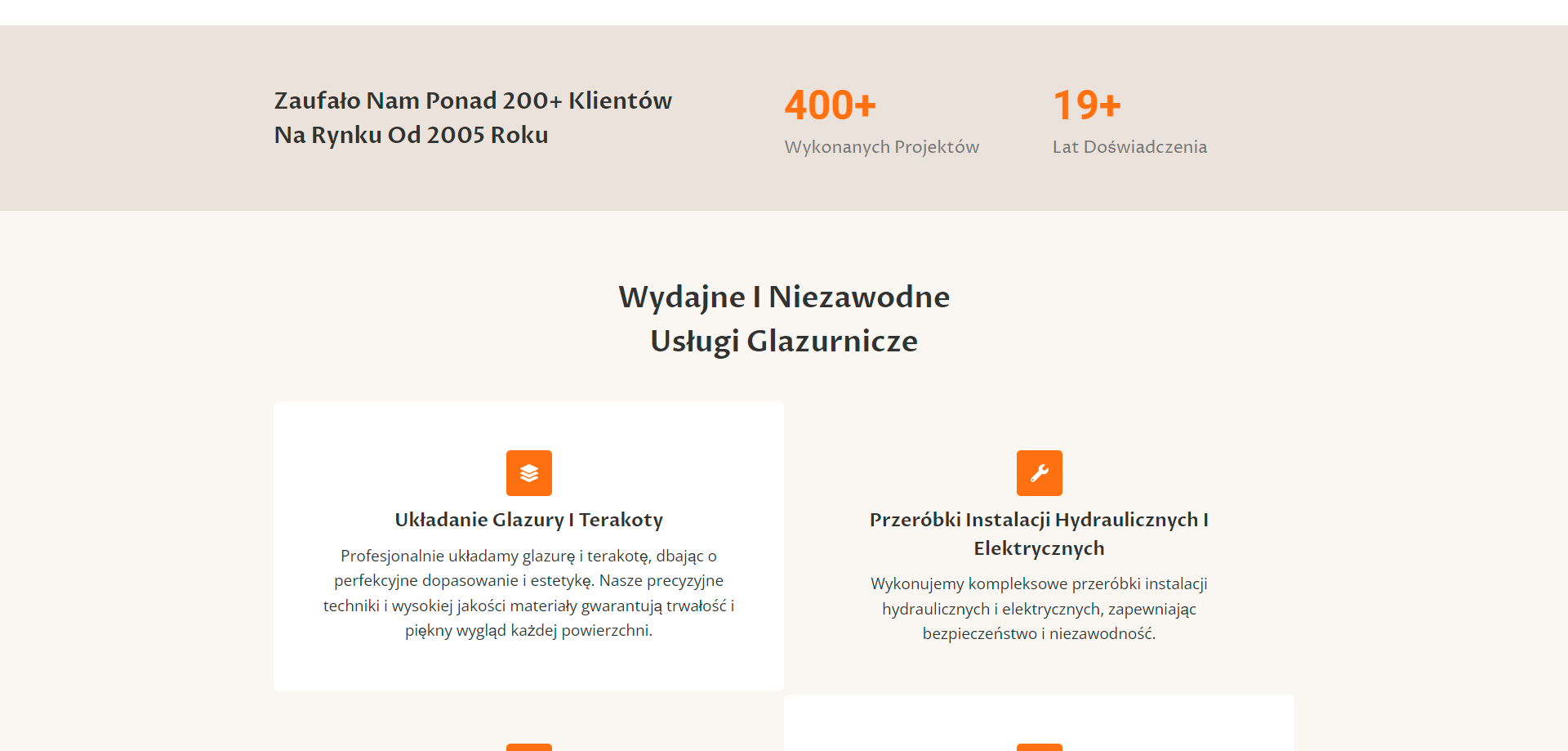 Pro-Gres 2 Pro-Gres - sekcja usług