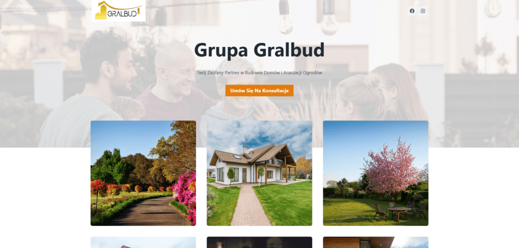 Gralbud - portfolio stron internetowych