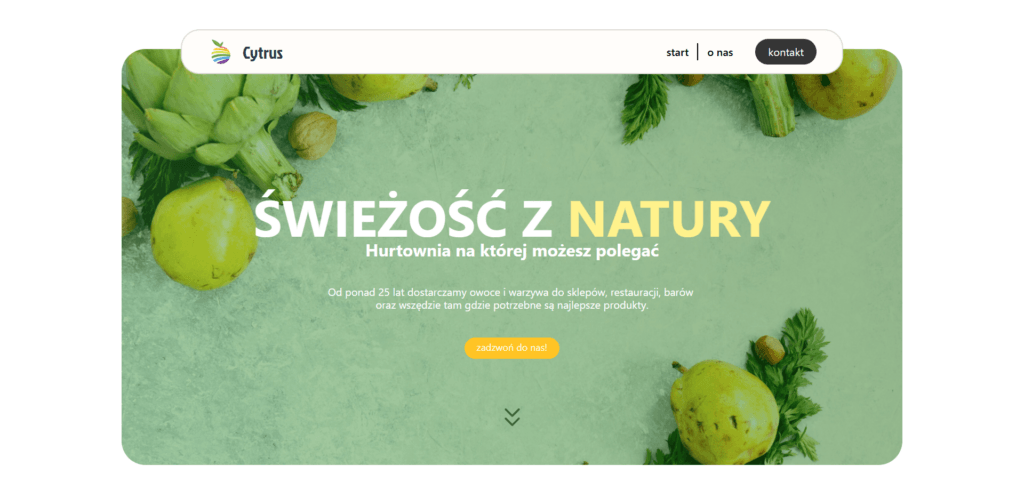 Cytrus Rumia - portfolio stron internetowych