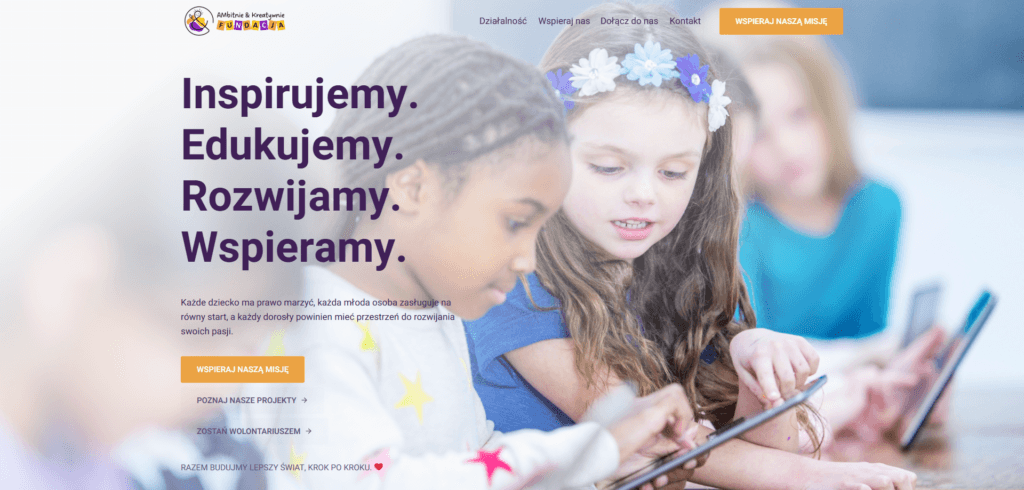 Fundacja Ambitnie & Kreatywnie - portfolio stron internetowych
